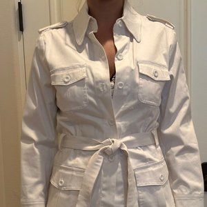 Lisa International White Short Jacket- Size S